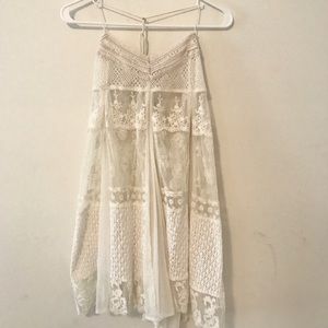 Urban outfitters kamichi blue crochet dress